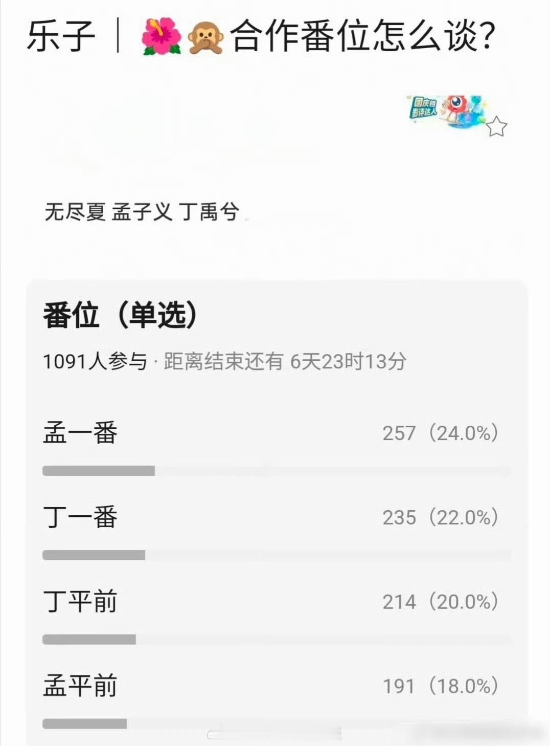 瓜主爆料孟子义、丁禹兮合作《无尽夏》，95生花又换乘恋爱，番位怎么排