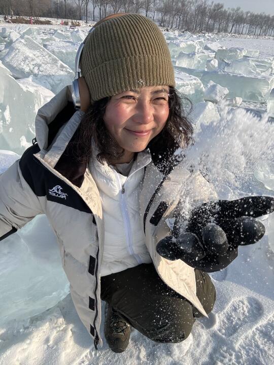 开心疯了💎一个人承包哈尔滨松花江钻石海