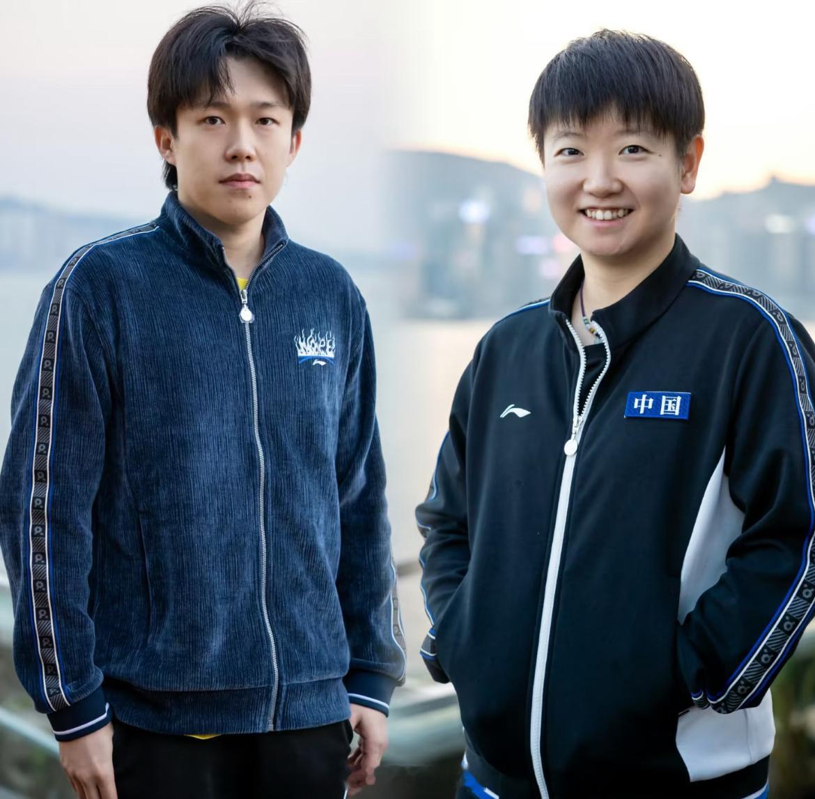 孙颖莎王楚钦球员城市照太可爱了吧