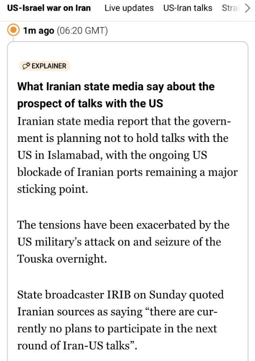 卡塔尔半岛：伊朗不派谈判代表团 两人遭处决
4 月 20 日凌晨，卡塔尔半岛电视