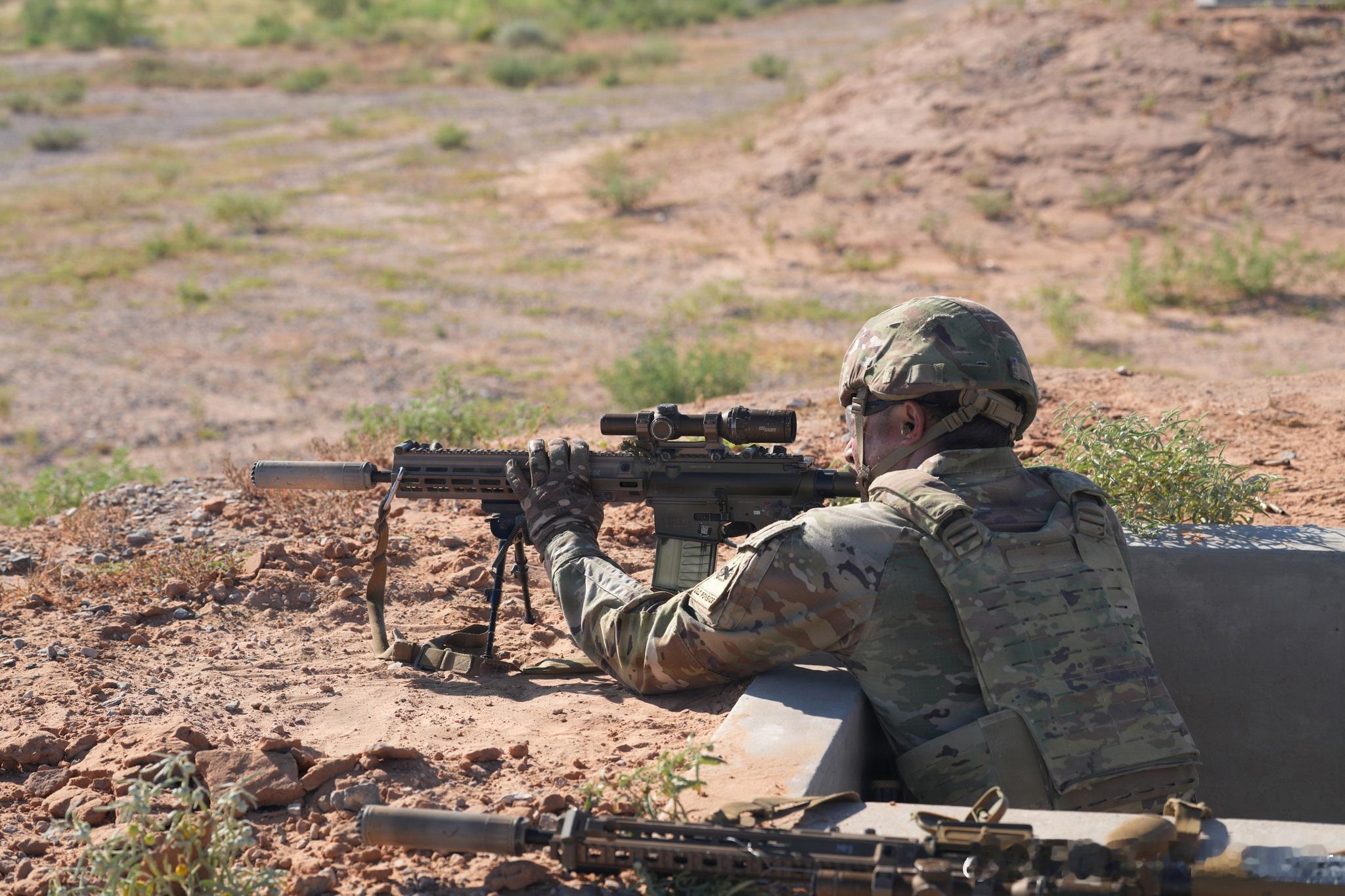 2025年8月，第1装甲师在新墨西哥 