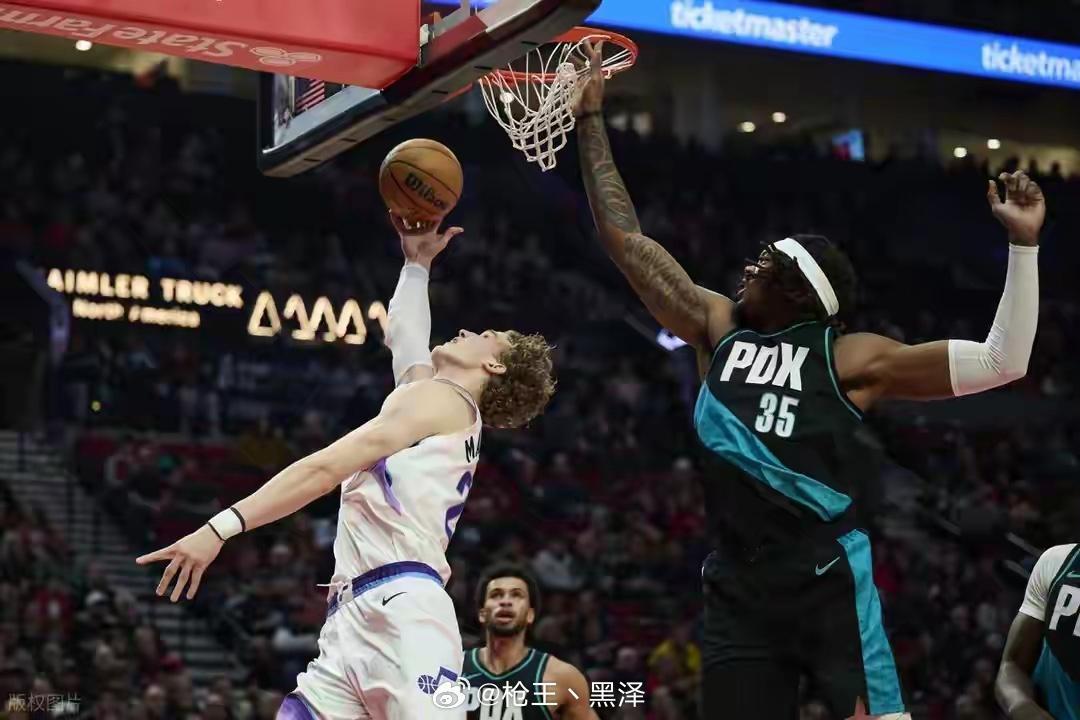 杨瀚森末节登场砍4分 阿夫迪亚33+8+9 开拓者大胜送爵士4连败北京时间1月6