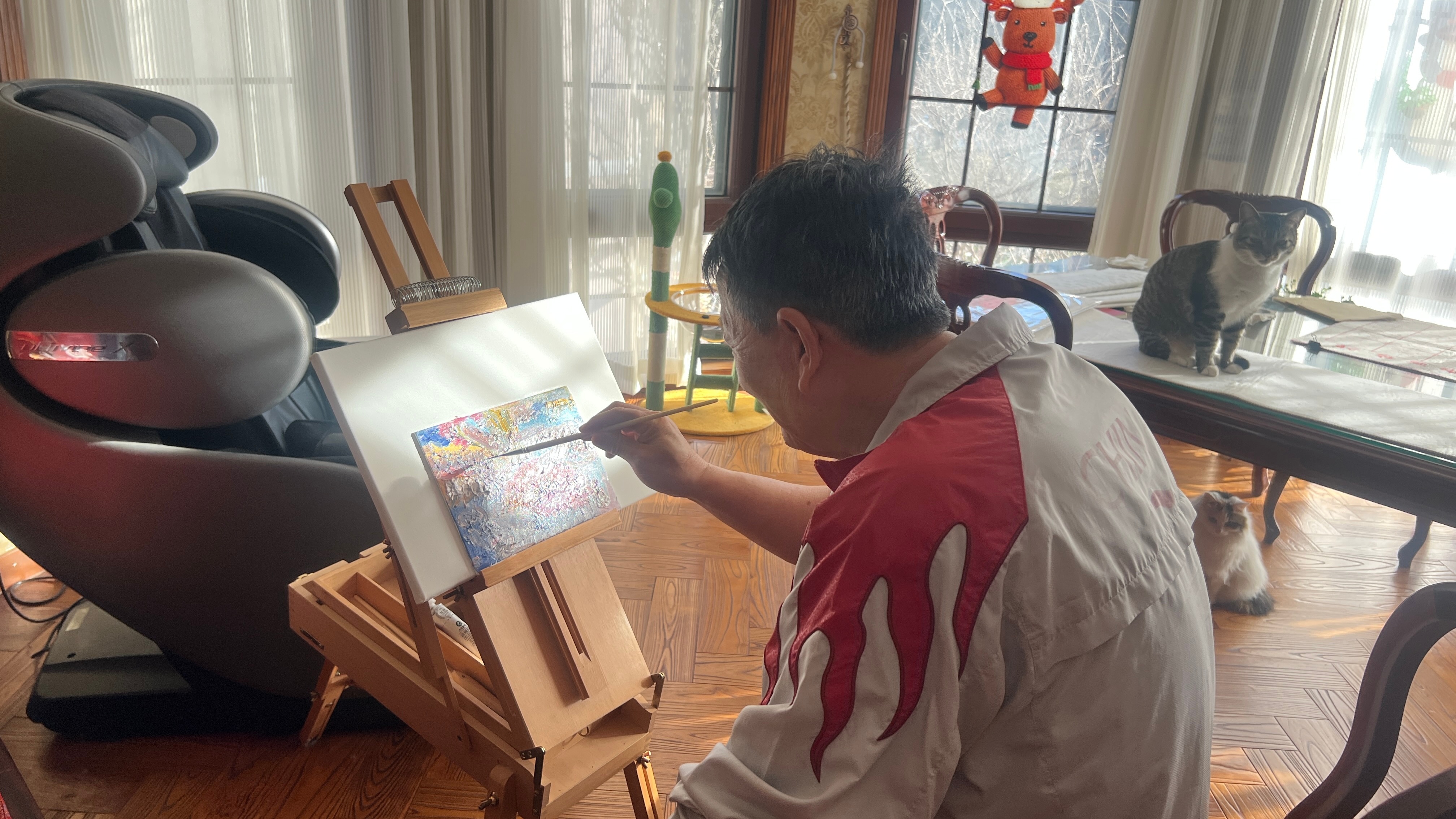 随心所欲，有猫为伴。