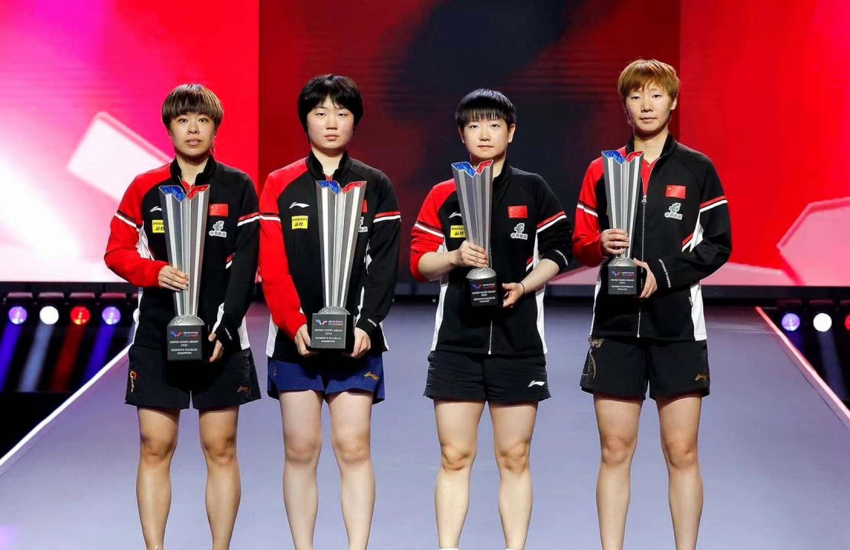 WTT美国大满贯赛女单四强全部诞生，国乒三人，日乒一人，分别是中国队的孙颖莎、王