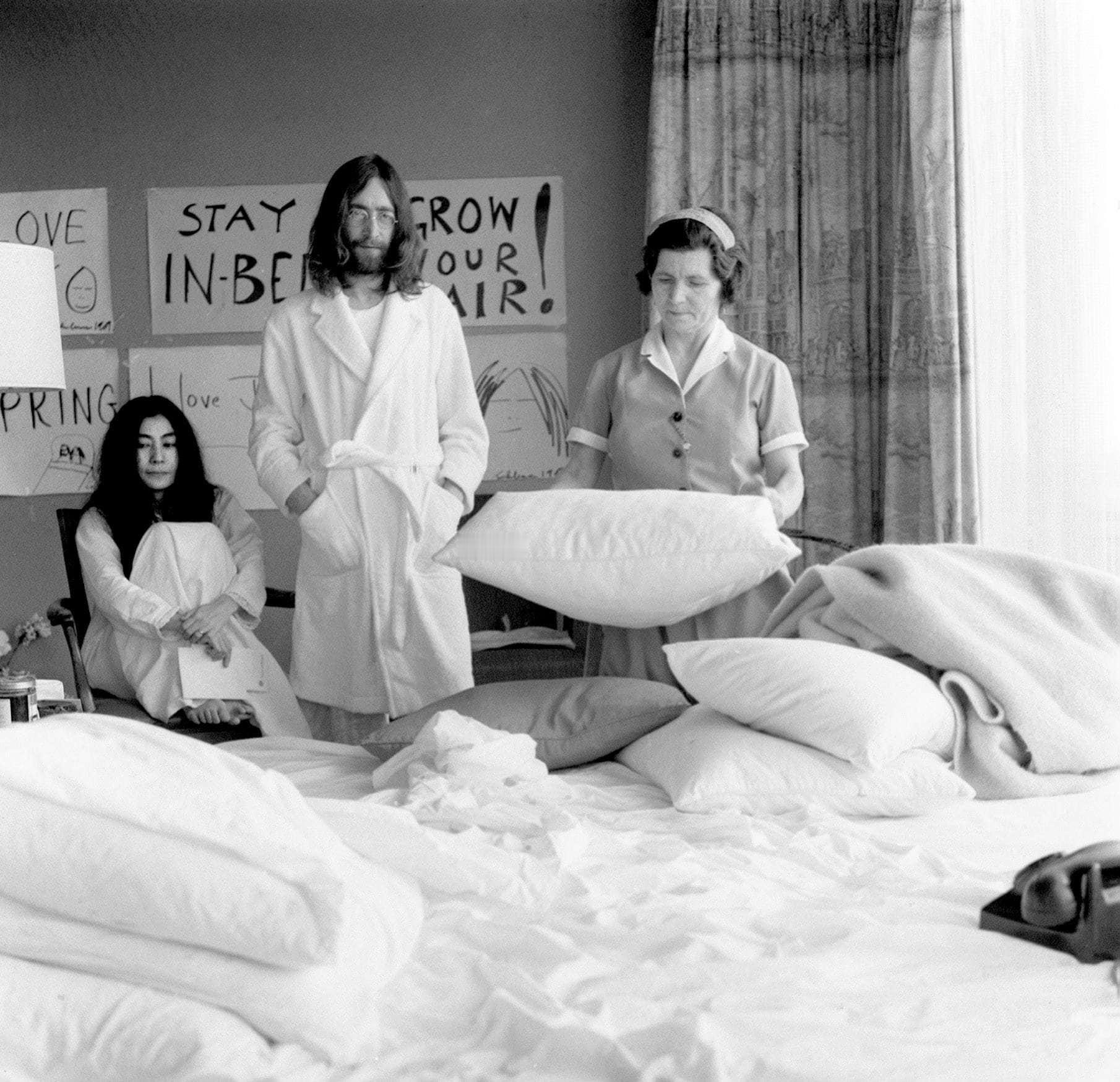 约翰·列侬和小野洋子的“和平运动”【阿姆斯特丹，1969年】 