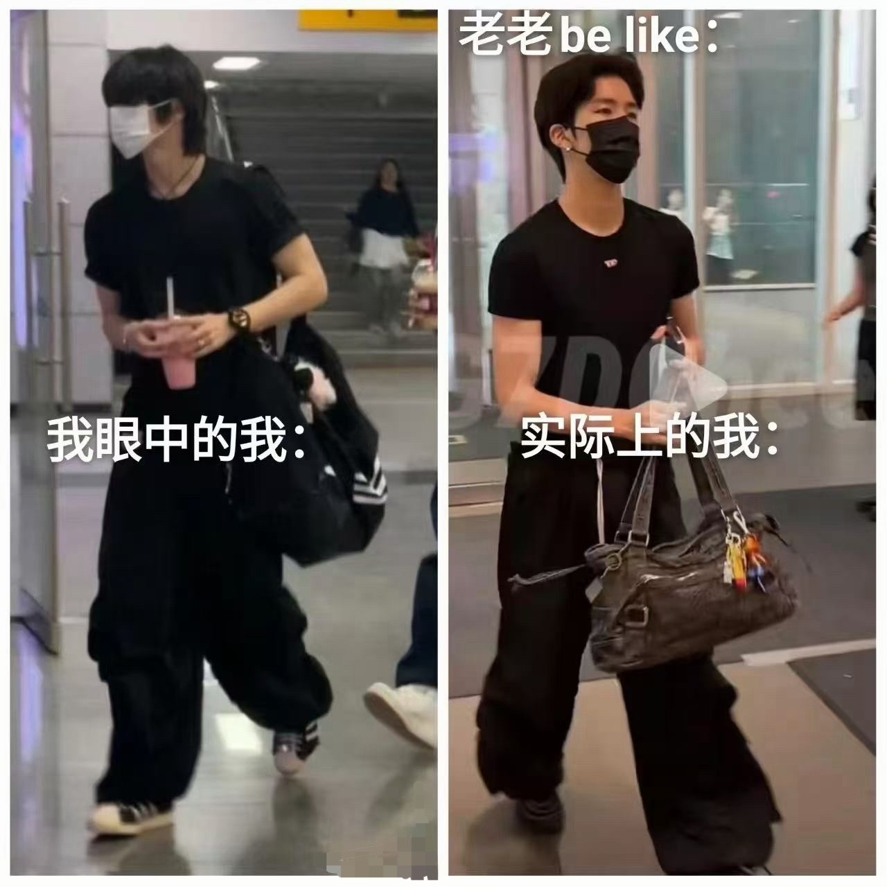 老吕这次终于没跟在王子屁股后面穿类似克隆羊了，为什么呢因为李河民这次巴黎世家的衣