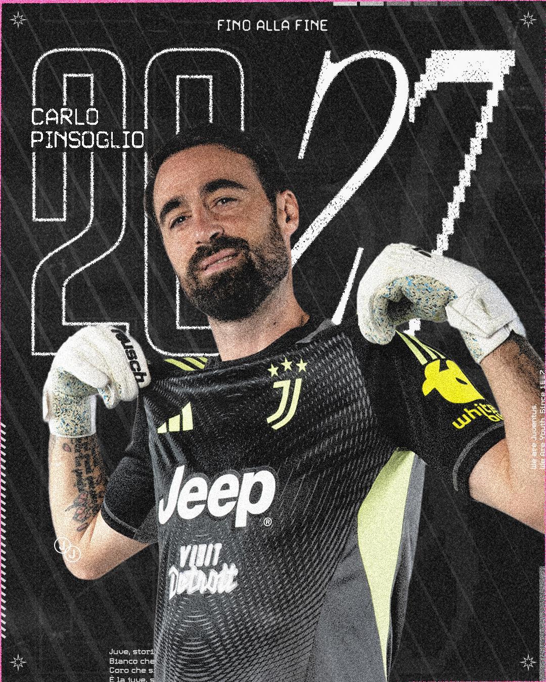 我们在此宣布，平索利奥与尤文图斯续约至2027年6月30日！

平索利奥与尤文之