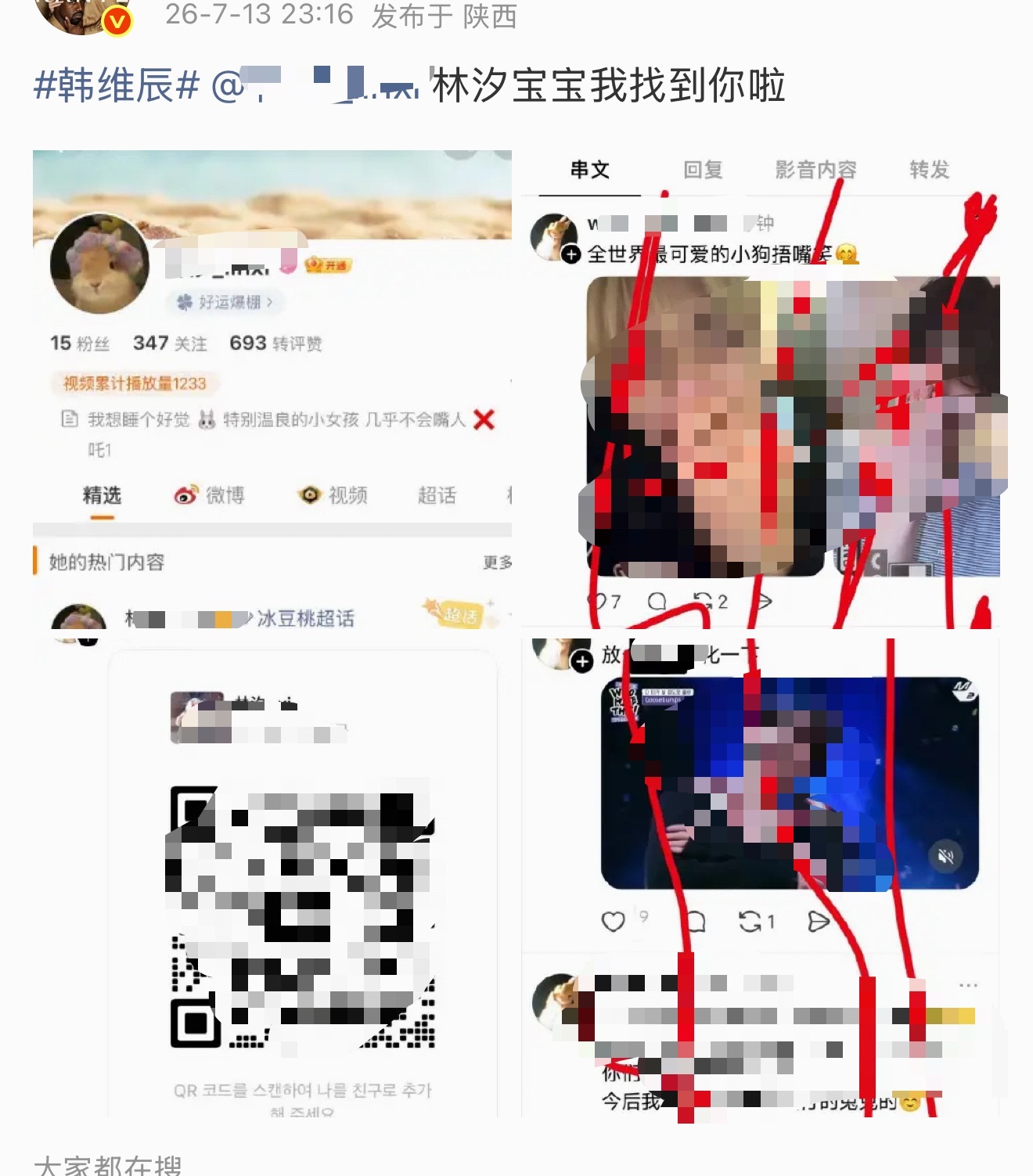 如何看待柳智敏粉丝 rr 韩维辰粉丝🆘 