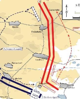 洛伊滕会战
在1757年12月5日，普鲁士国王腓特烈大帝在洛伊滕（今波兰洛伊滕）