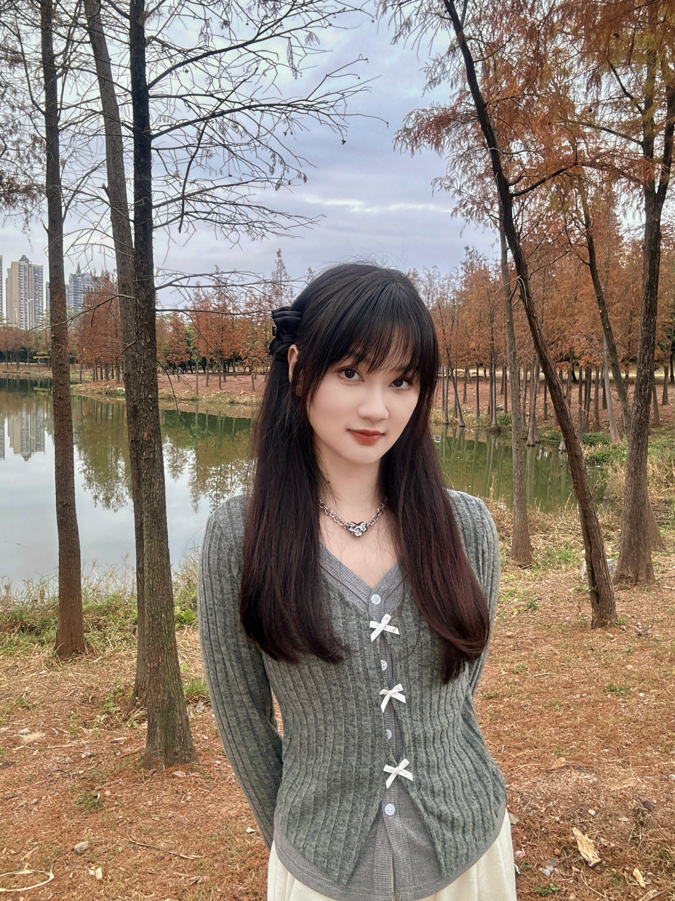 来看落羽杉了可惜是阴天不过户外走走还是很开心特别是和爱的人💞 生活手记  OO