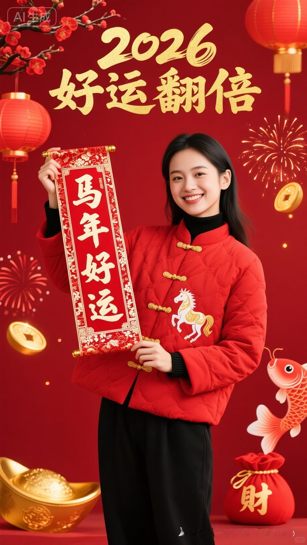 2026好运翻番，新年福气满满！💰🎉