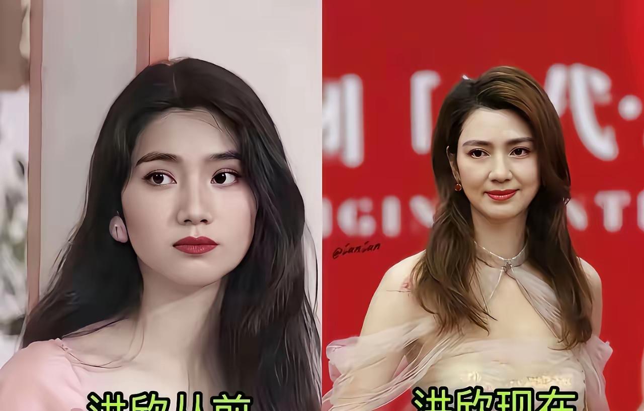 也就是洪欣保持的还可以，其余随着年纪增长脸基本都垮了