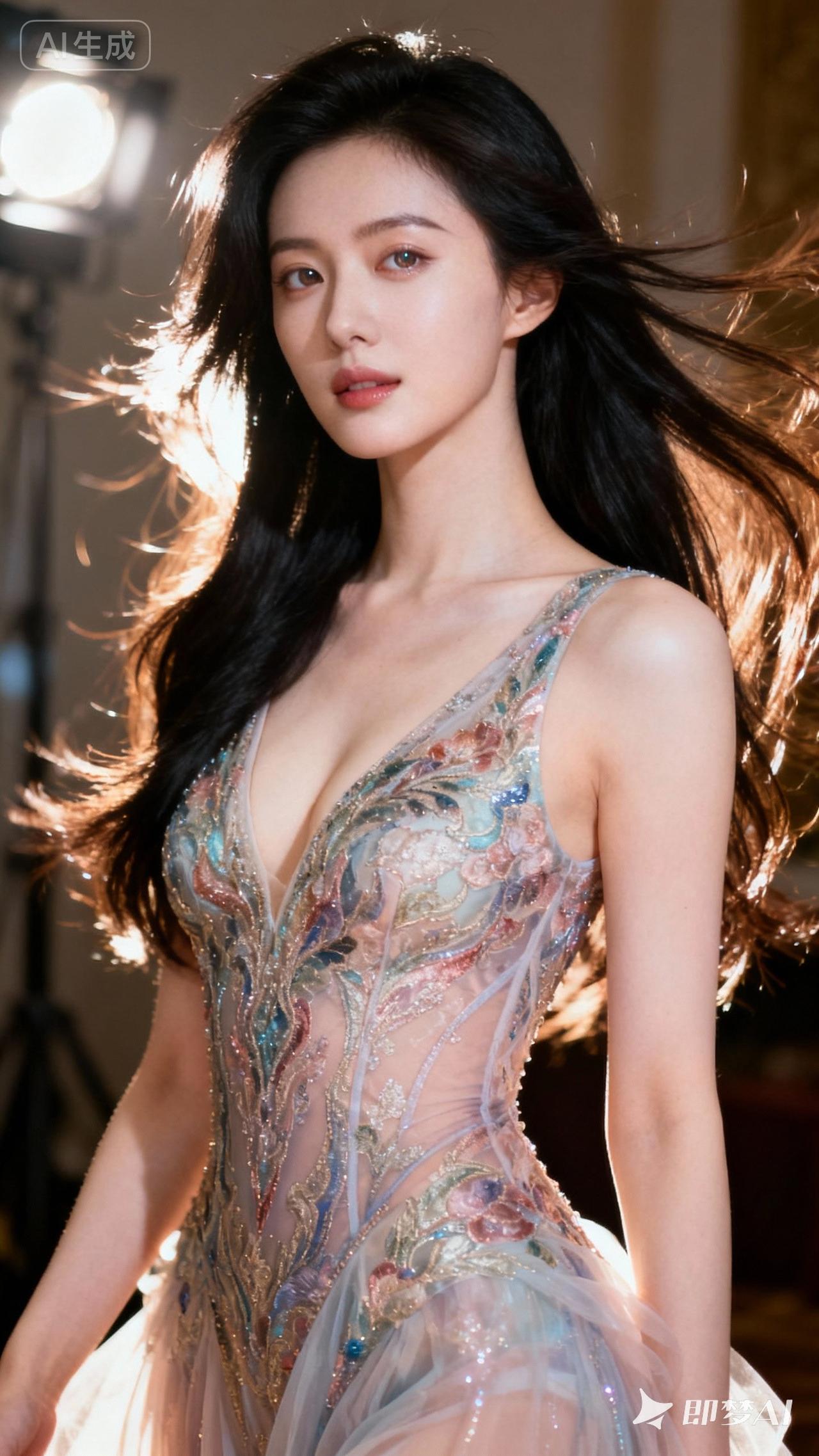 华裳美人，风姿绰约。