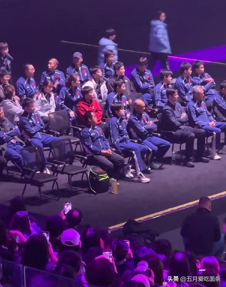 去重庆看比赛的一个姐妹说，还好今天决赛莎莎和楚钦都去了比赛现场。
她买了半决赛和