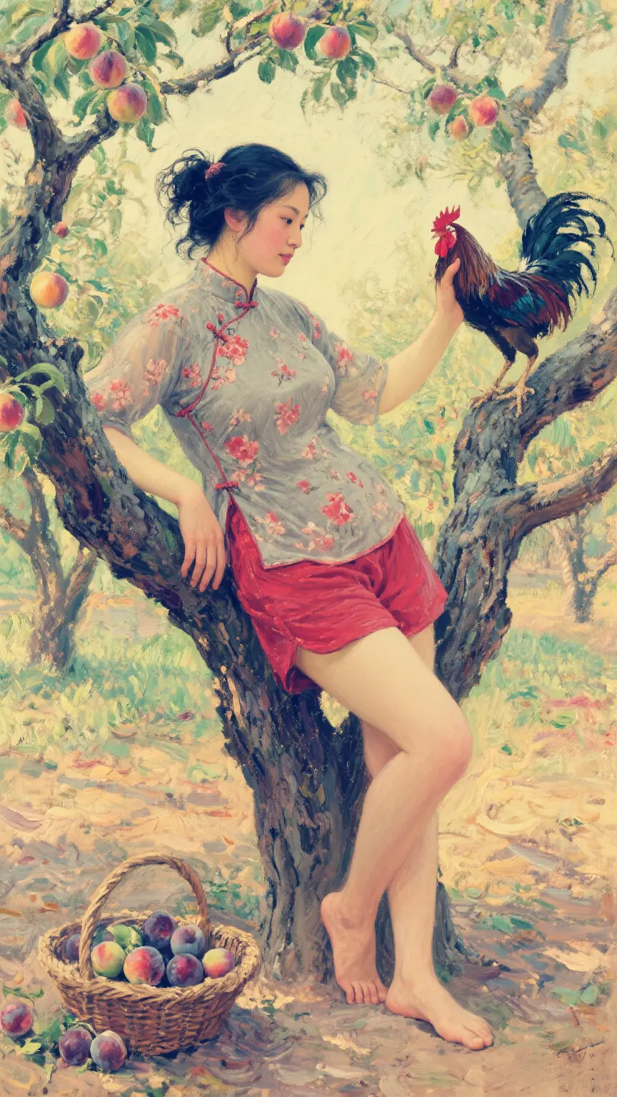 李子 李子熟了 果园