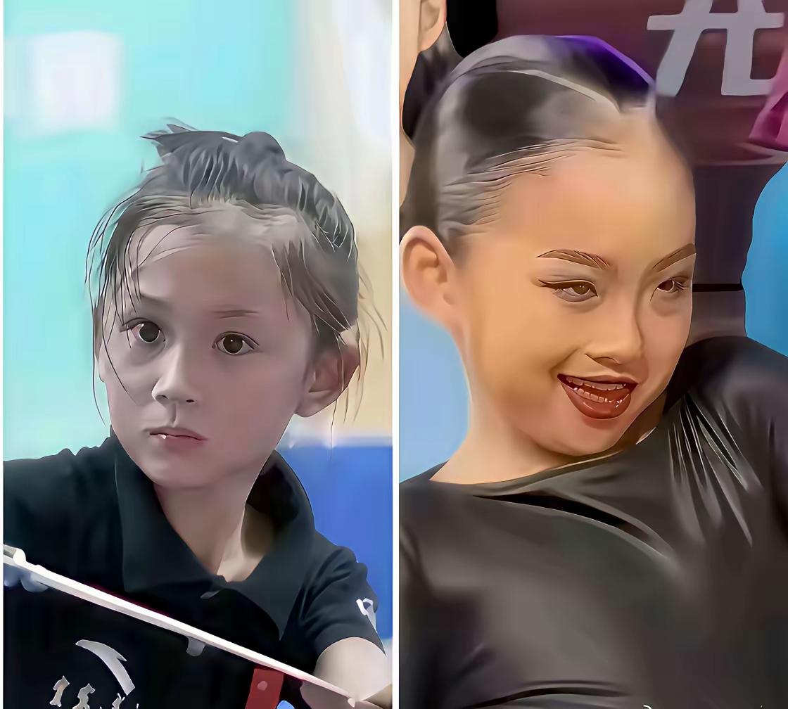 女孩子特长不同，气质差别这么大吗？左边是学什么的？眼神如此坚毅。
右边女孩是学什