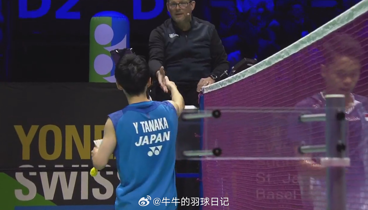 2026年瑞士羽毛球公开赛 男单 半决赛 田中涌士 21-17 21-12 金廷