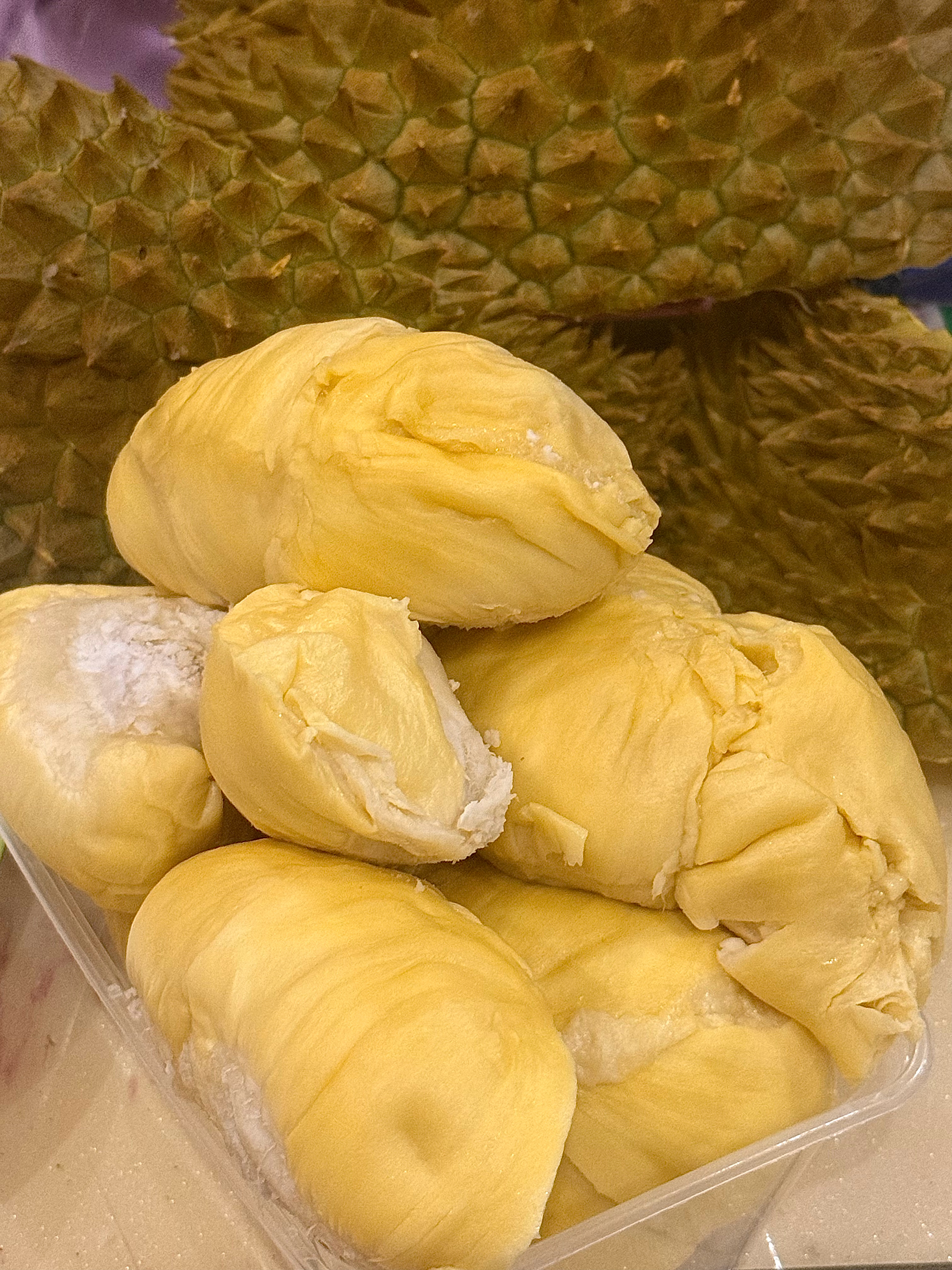 47的出肉率 我的榴莲来报恩了 