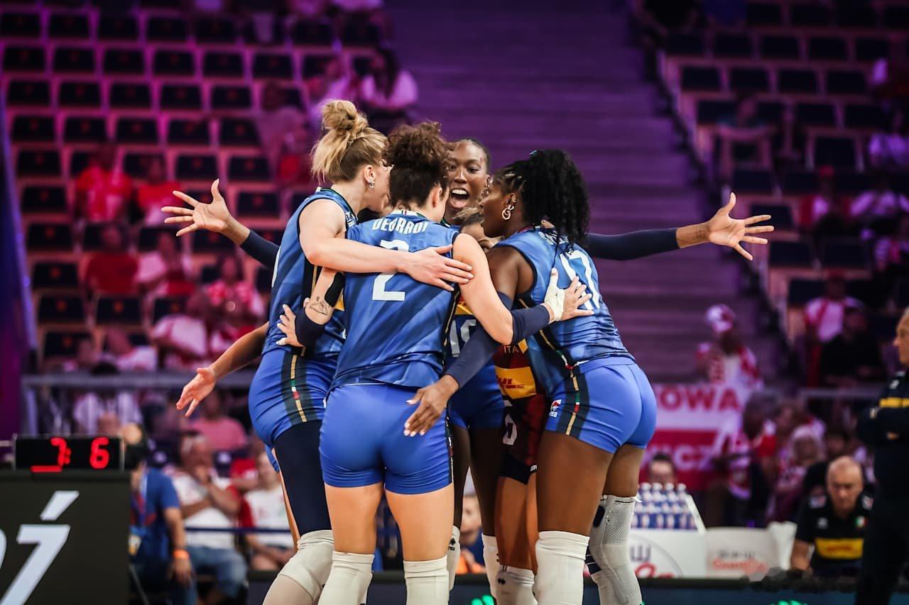 vnl2025 女排第109场，8进4淘汰赛第一场，意大利女排3-0美国女排，三