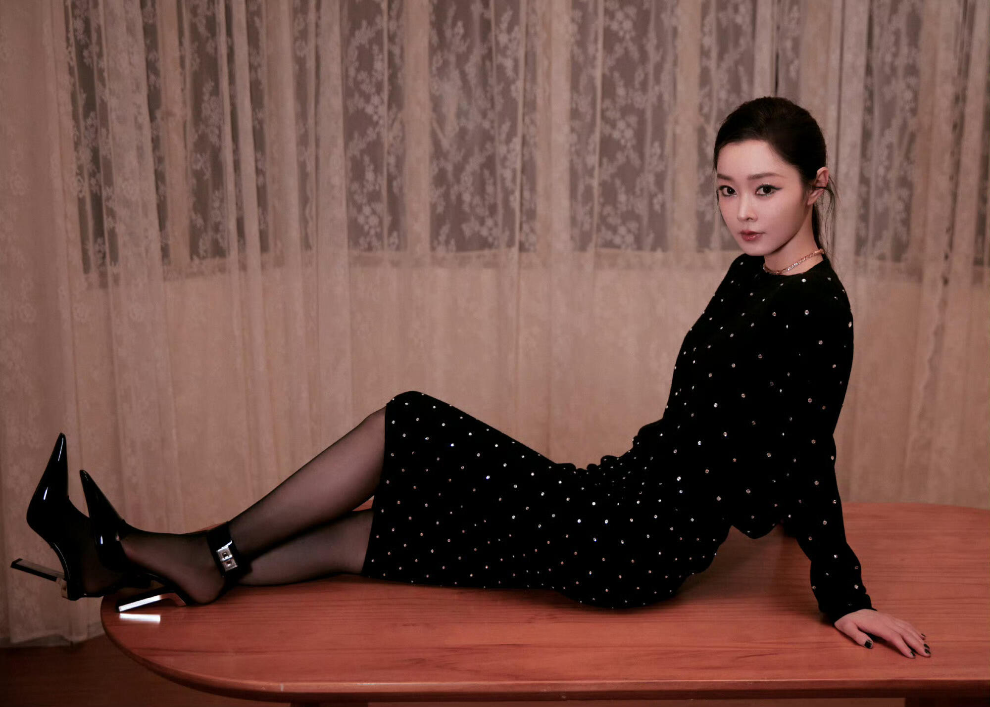 宋轶 穿黑丝真的好美 