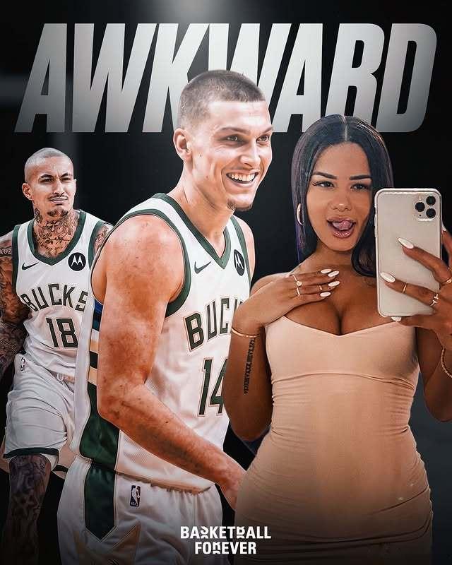 NBA圈子太小了🥶泰勒·希罗正在和库兹马的前女友卡蒂亚约会，而现在他们在雄鹿成