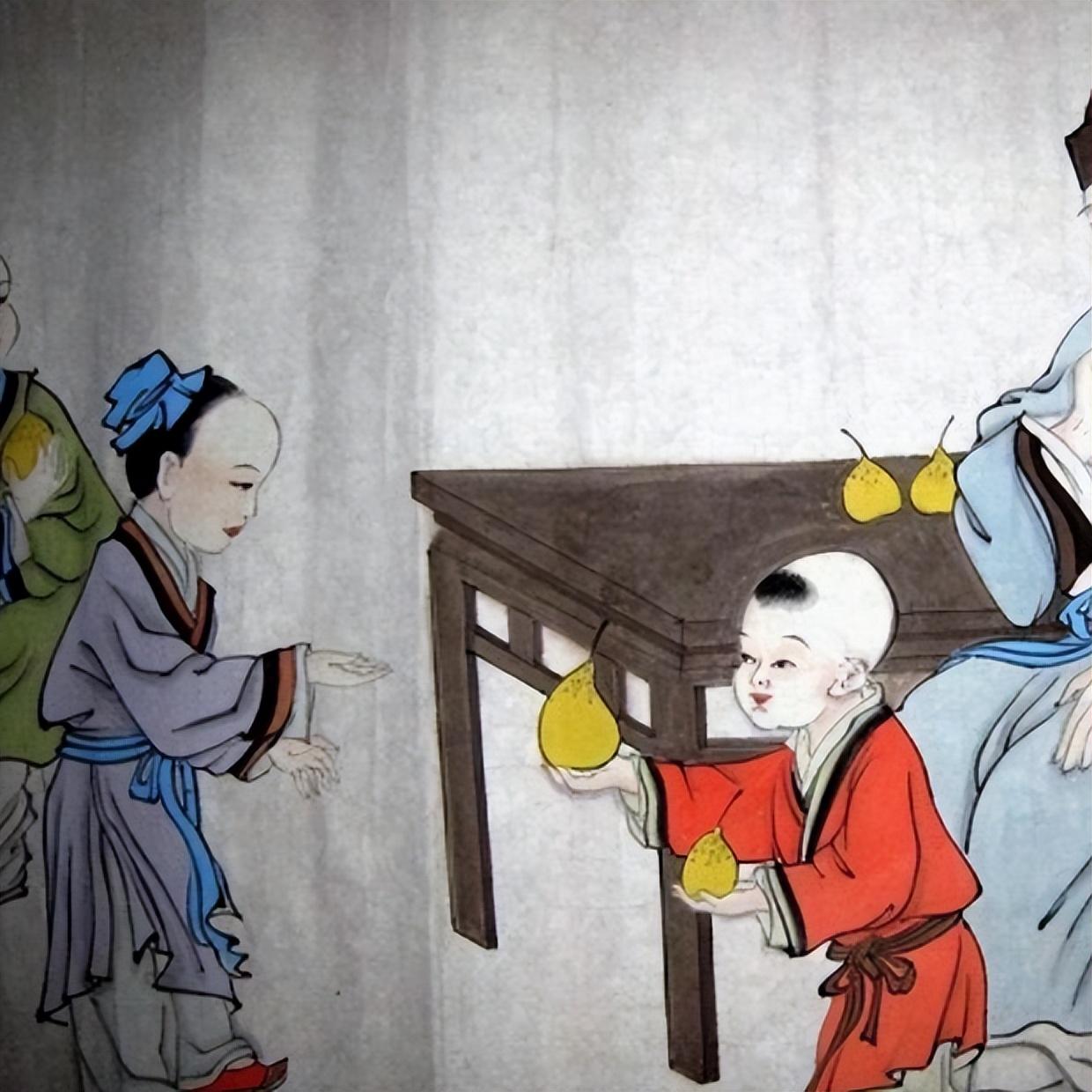 公元208年，曹操下令将孔融处死，当官兵上门抓捕时，孔融的一对不满十岁的儿女正在