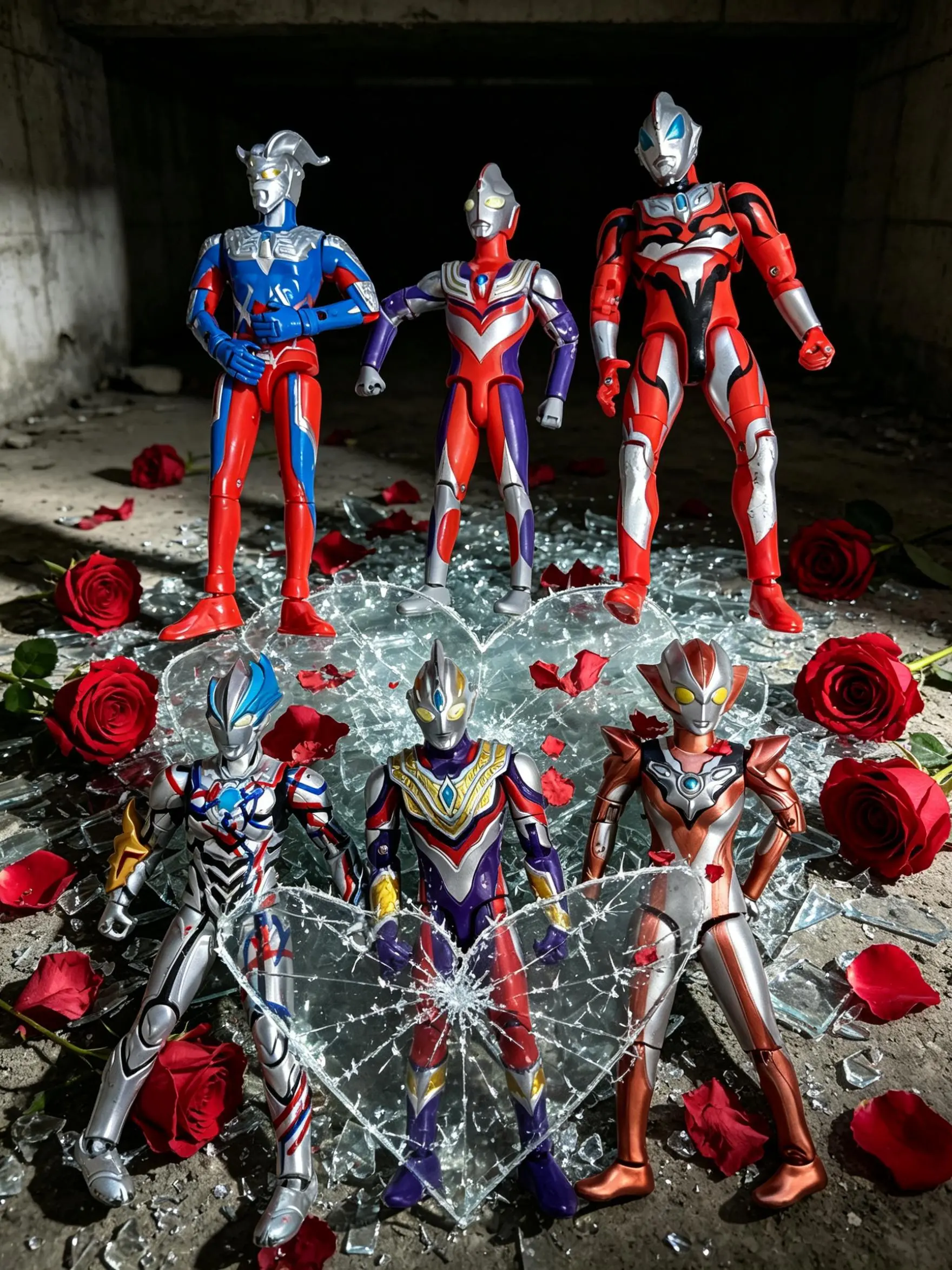 AI破碎美学特写 奥特曼儿童动画片