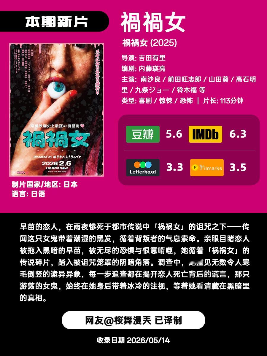 周五咯!这里是隔周的近期流媒上线恐怖/惊悚新片剧集提醒。 有好几部关注度不低的新