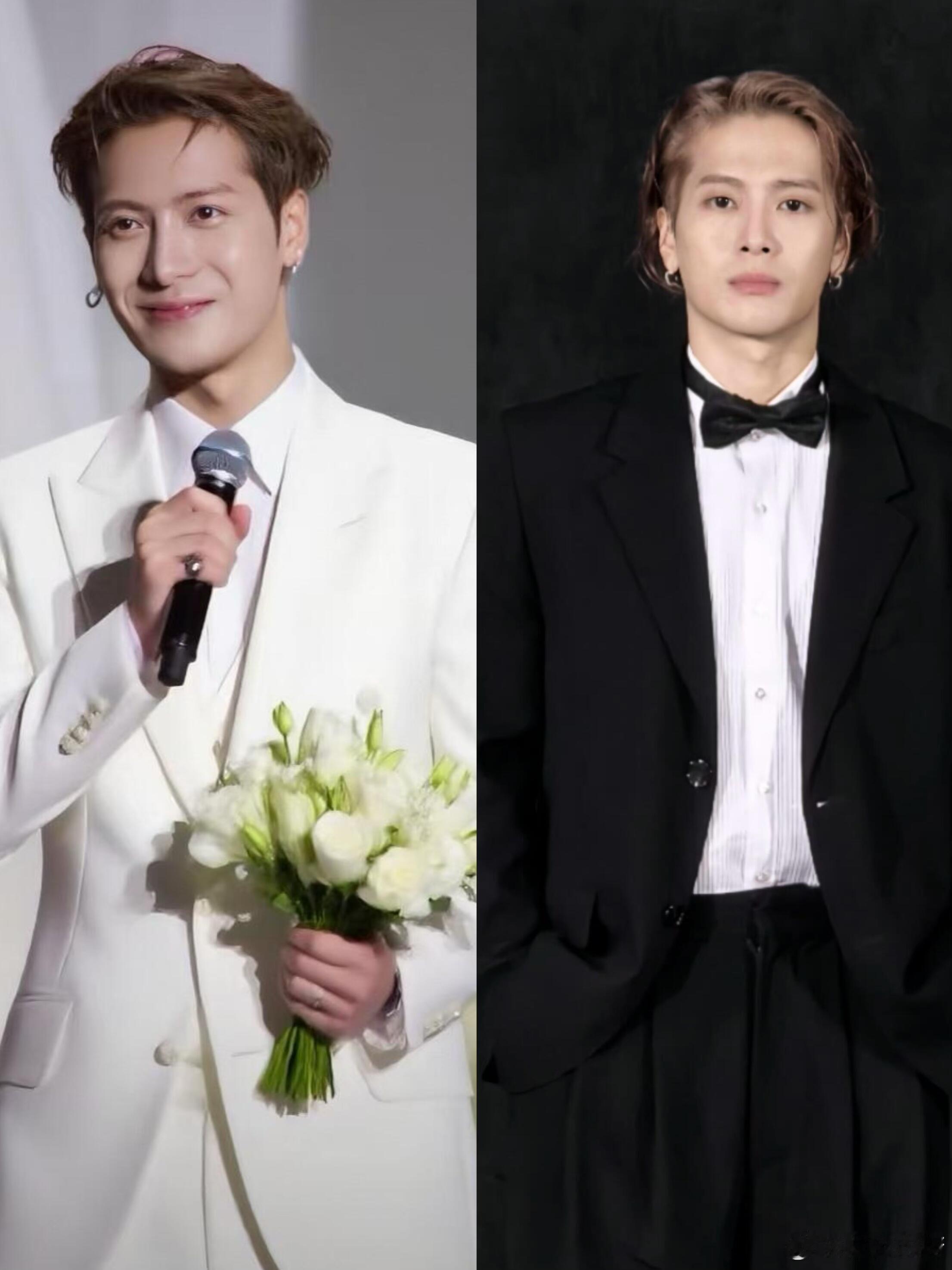 王嘉尔出圈的西装造型，堪称“教科书”级别的示范！恰到好处的帅气，分寸感拉满！ 