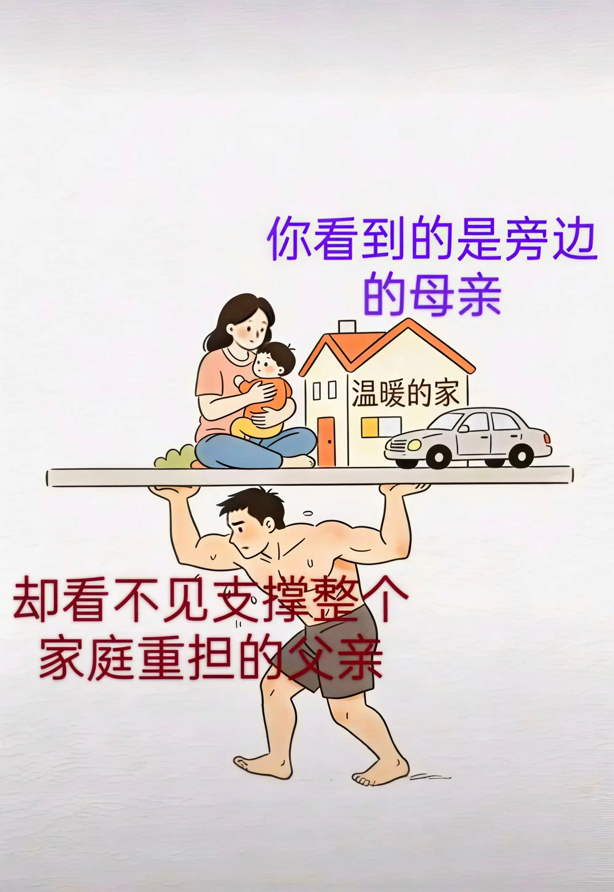 育儿漫画 家庭结构图
