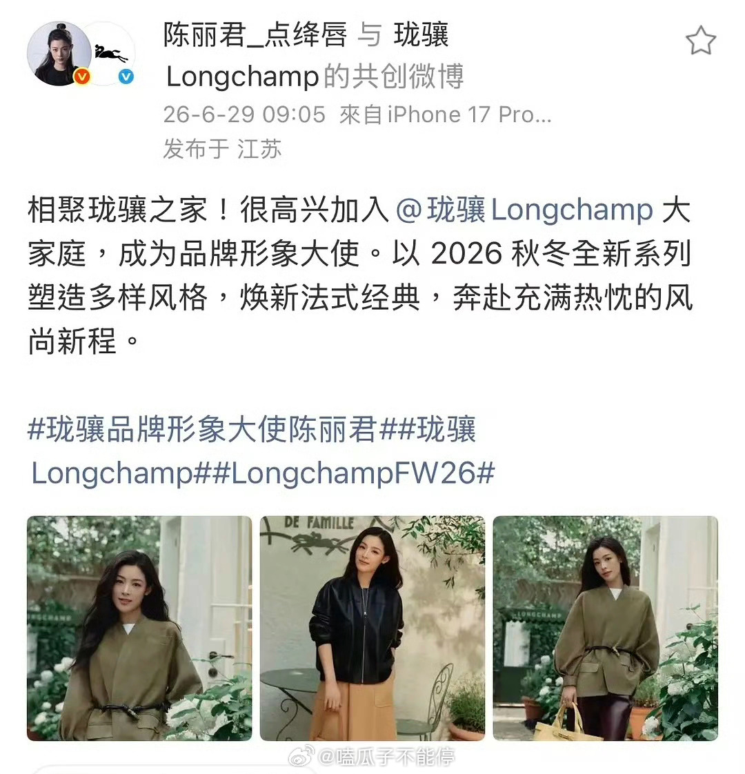 陈丽君从第一次合作到拿下奢 牌国内最高t只用了10天！ 