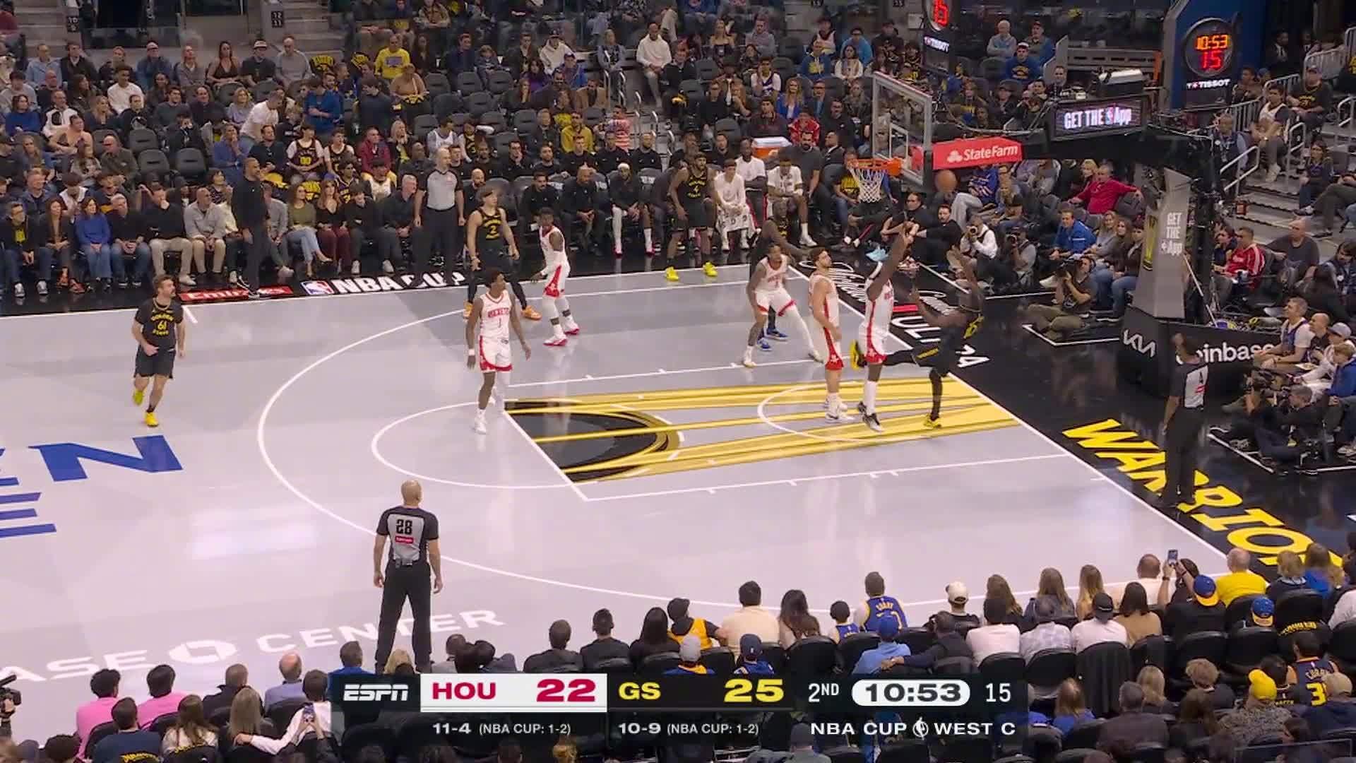 巴特勒2+1！火箭vs勇士