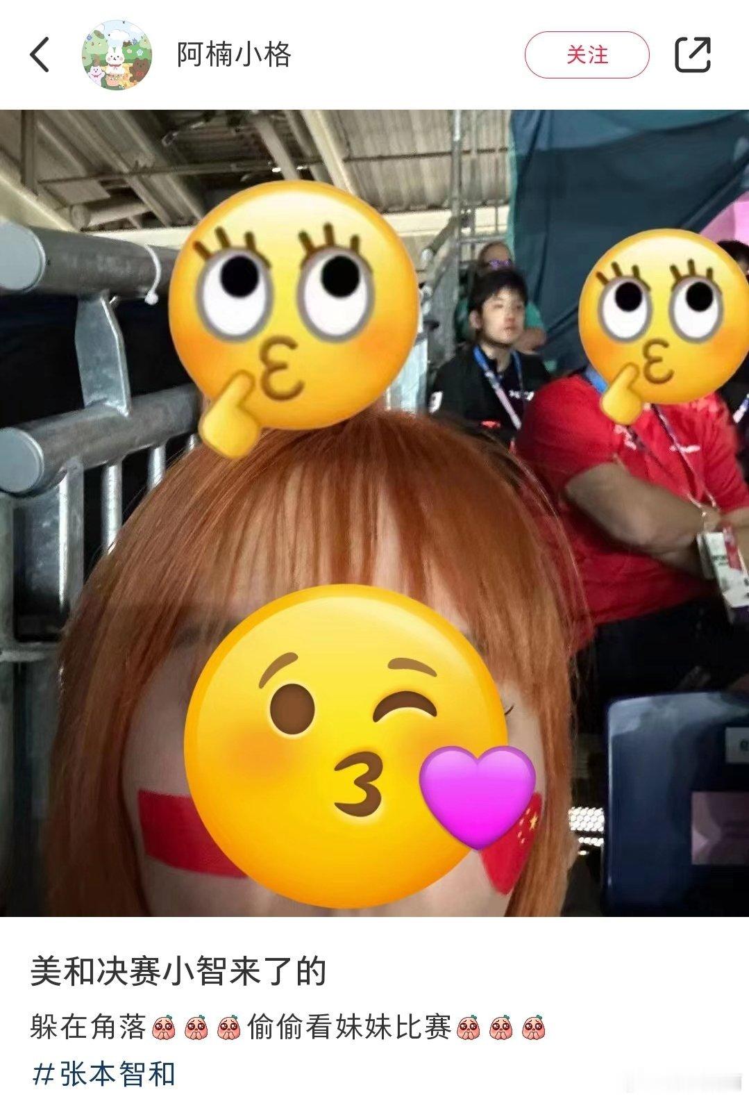 很难得的兄妹情#张本智和躲在角落里看妹妹比赛##张本智和躲在角落里看美和比赛# 