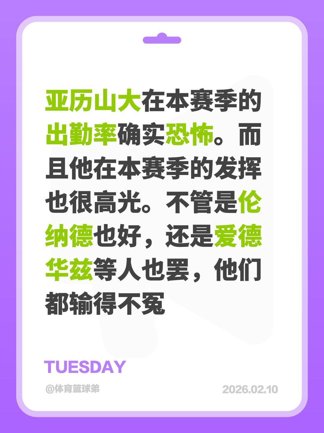 亚历山大完胜，伦纳德、爱德华兹全输了。我评论了 的作品： 亚历山大在本...
