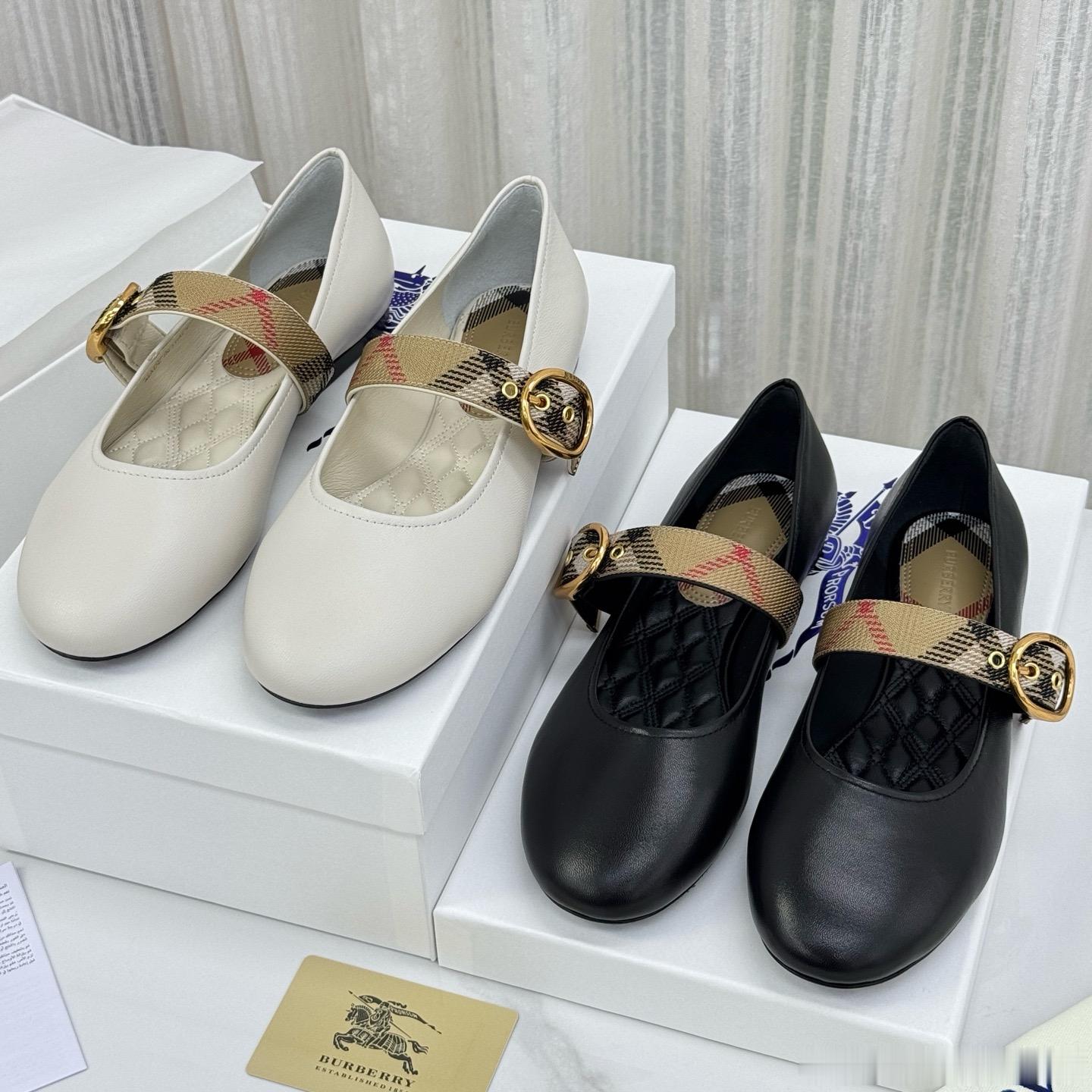 Burberry / 巴宝莉26WF新品格纹玛丽珍鞋我心目中的完美玛丽珍！不光经
