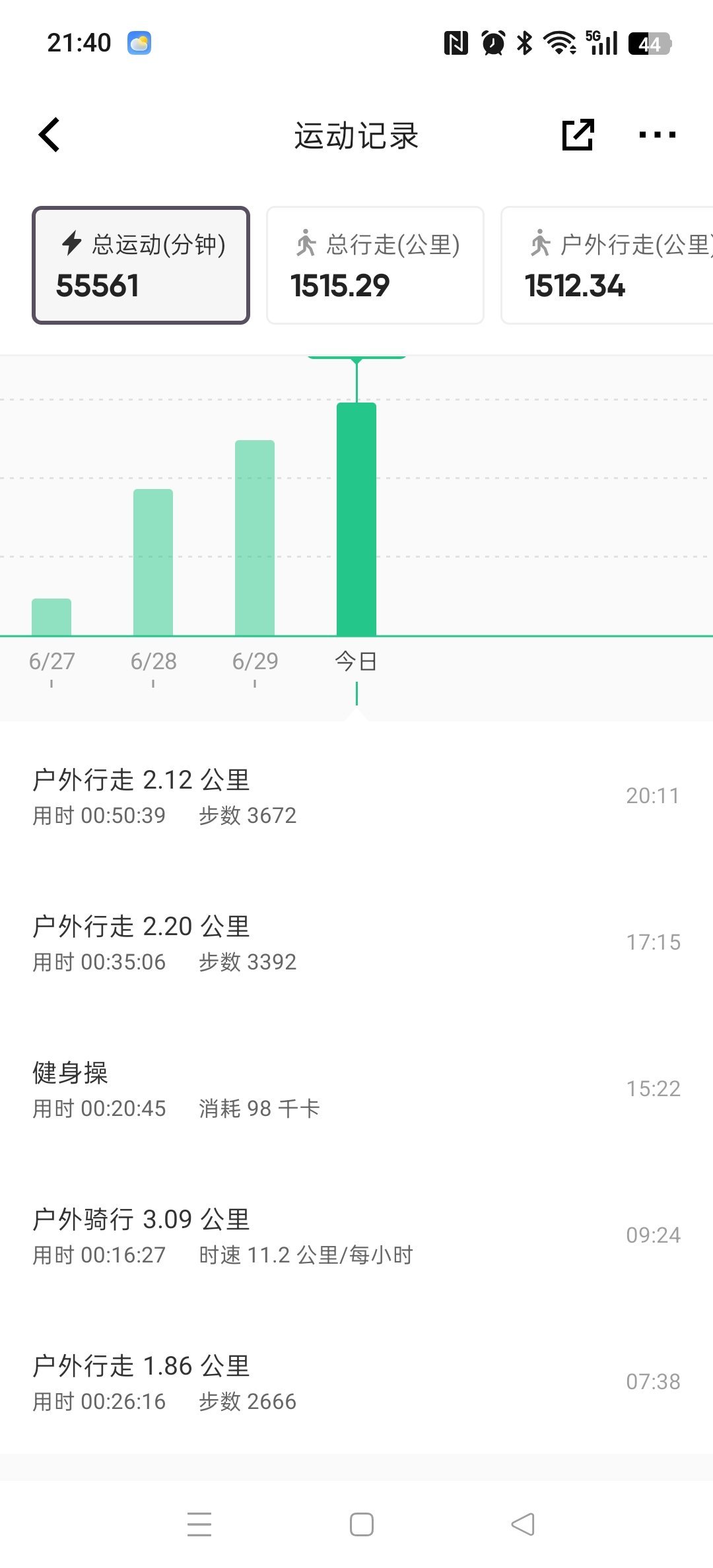 坚持运动打卡今天是古法健身+散步+一点点🤏🏻骑行🚴🏻♀️动起来的姐妹们都