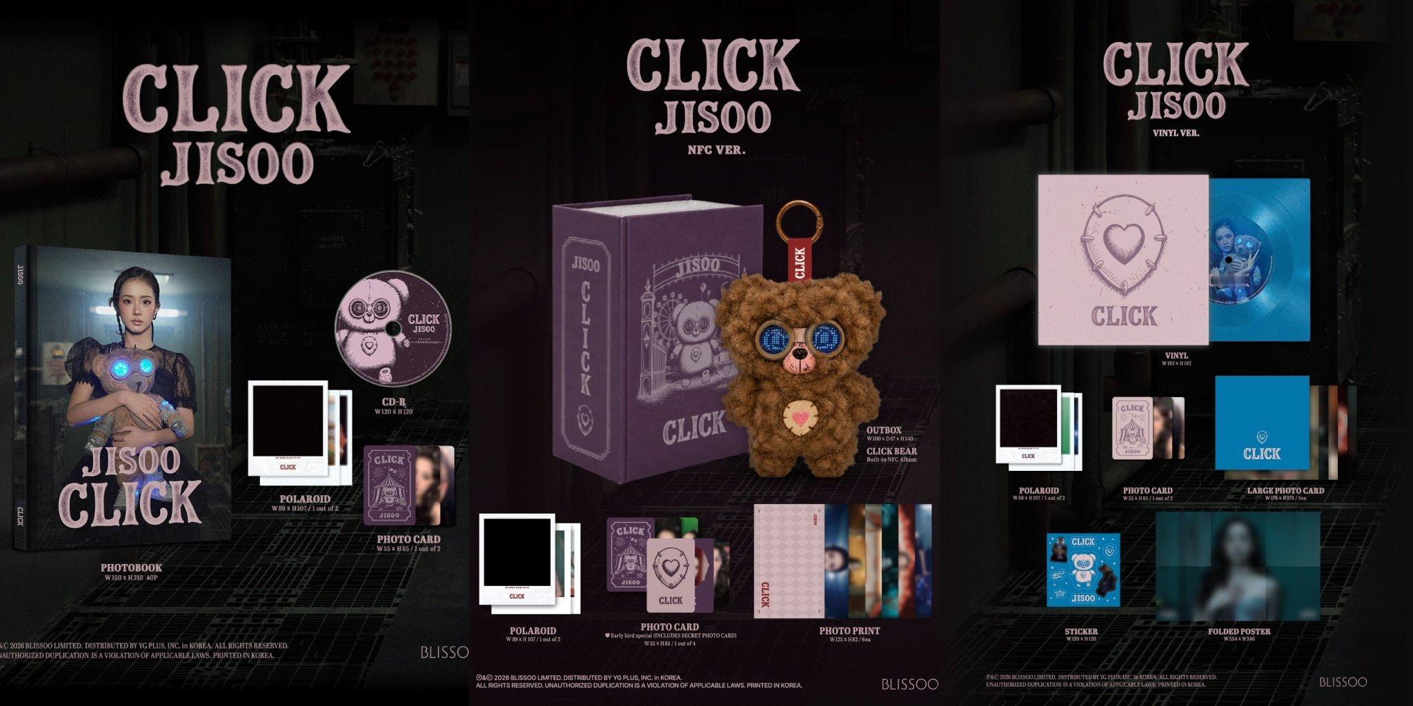 JISOO 的《‘CLICK’》单曲预售，首周于 Ktown4u 售出 62,3