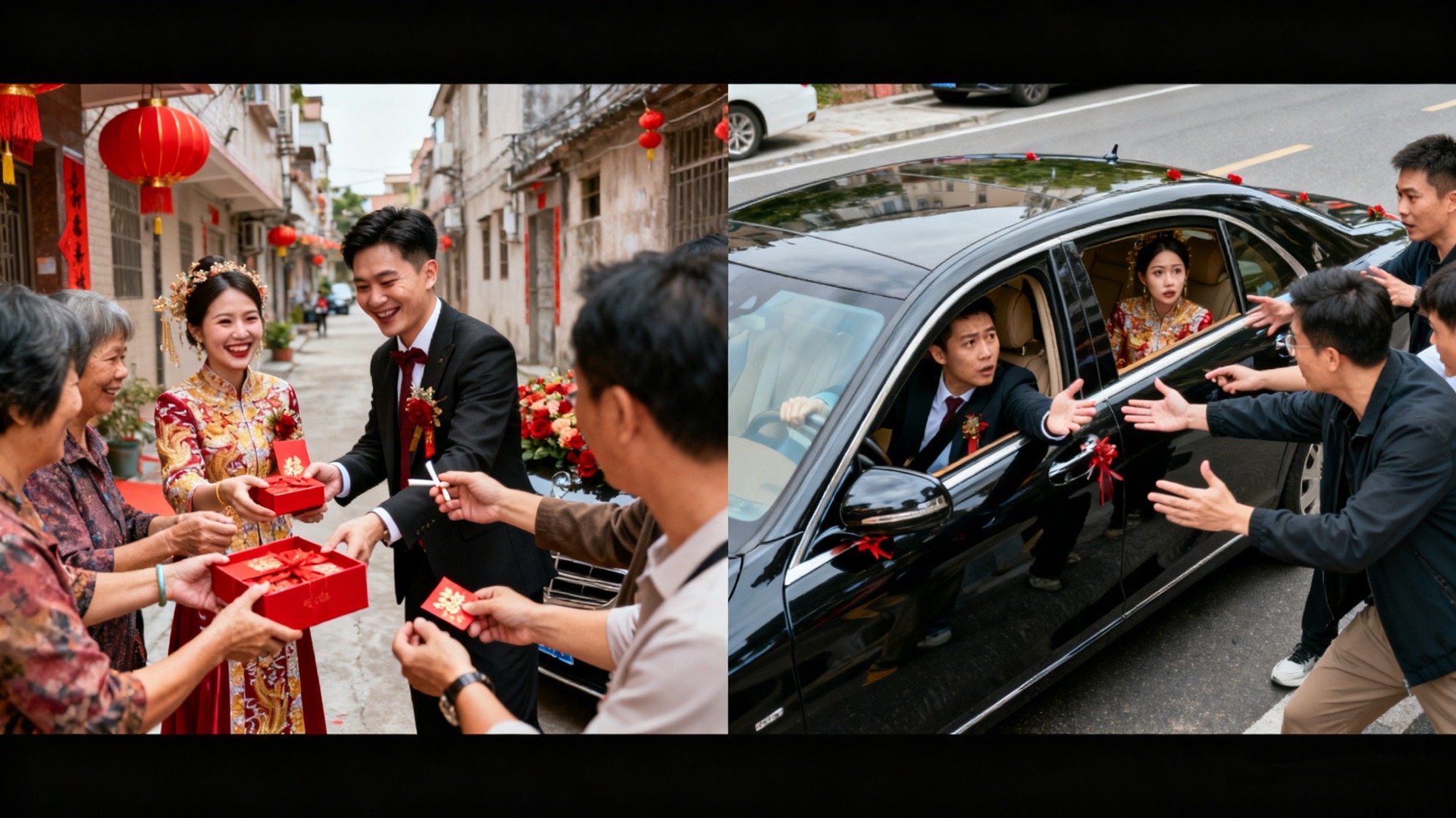 作为广东年轻人，我真的没法理解北方有些“拦车讨喜”的操作！我们这边不管婚礼礼金还