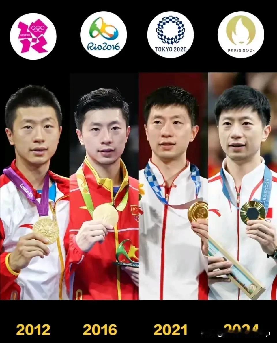 2012年的鞍山小马到2024年间的龙队
四次奥运会
奥运会乒乓球的六金王
20