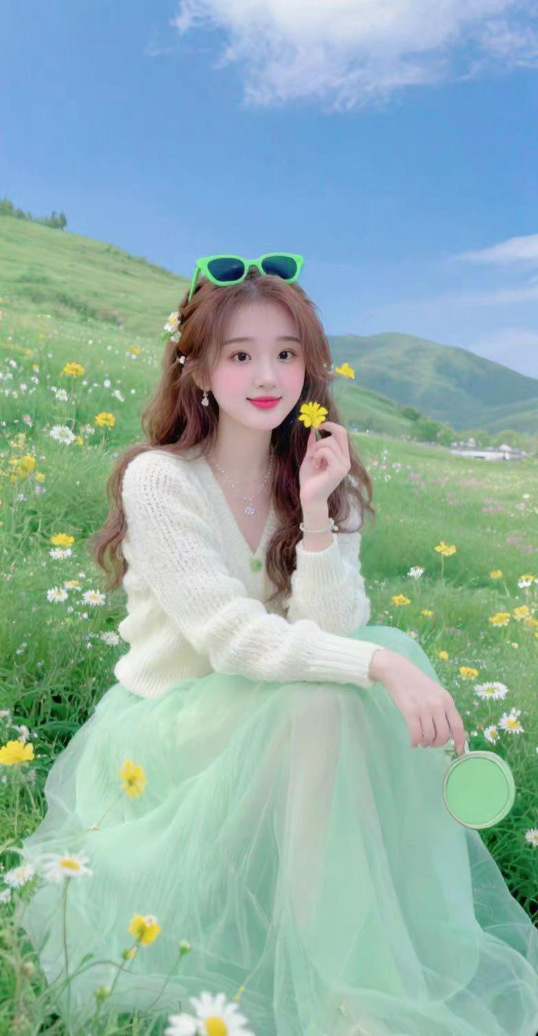 郊外花 小清新姐姐