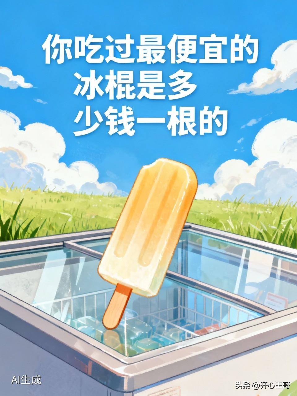 小时候物价真的很便宜，最早吃过1分钱一根的绿豆冰棒，薄薄一根冰碴子，糖水味十足。