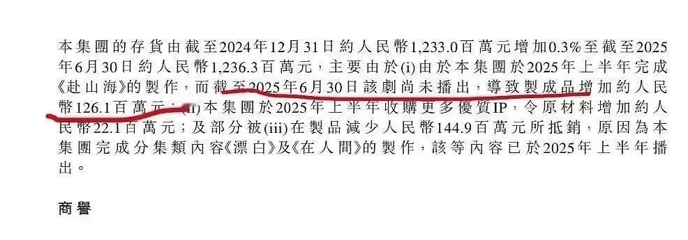 稻草熊财报成毅的《赴山海》延期导致成本增加1.2亿，是广告商违约赔偿吗？ ​​​