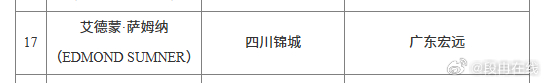 广东男篮拿到了萨姆纳的优先续约权。广东队新赛季的外援阵容为萨林杰、奎因、麦考尔、