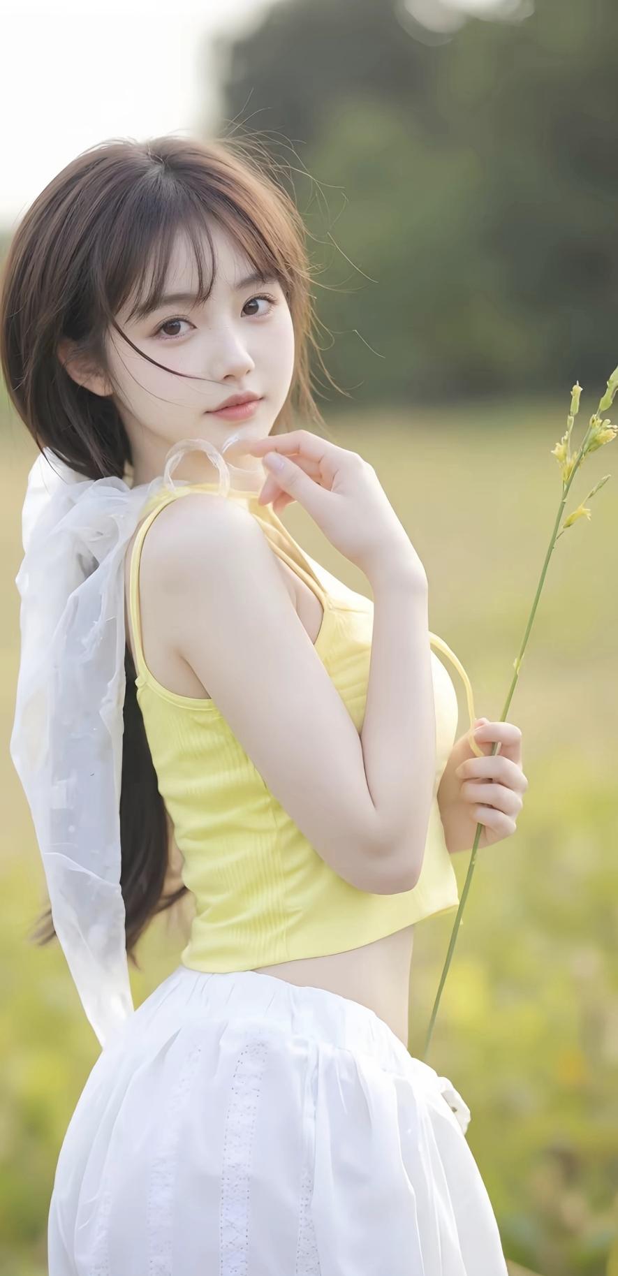 温柔暖色系穿搭，轻松自然温暖你的心！美少女