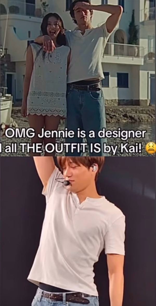 Jennie男主的衣服是不是直接用的Kai的？前缘未尽吧 