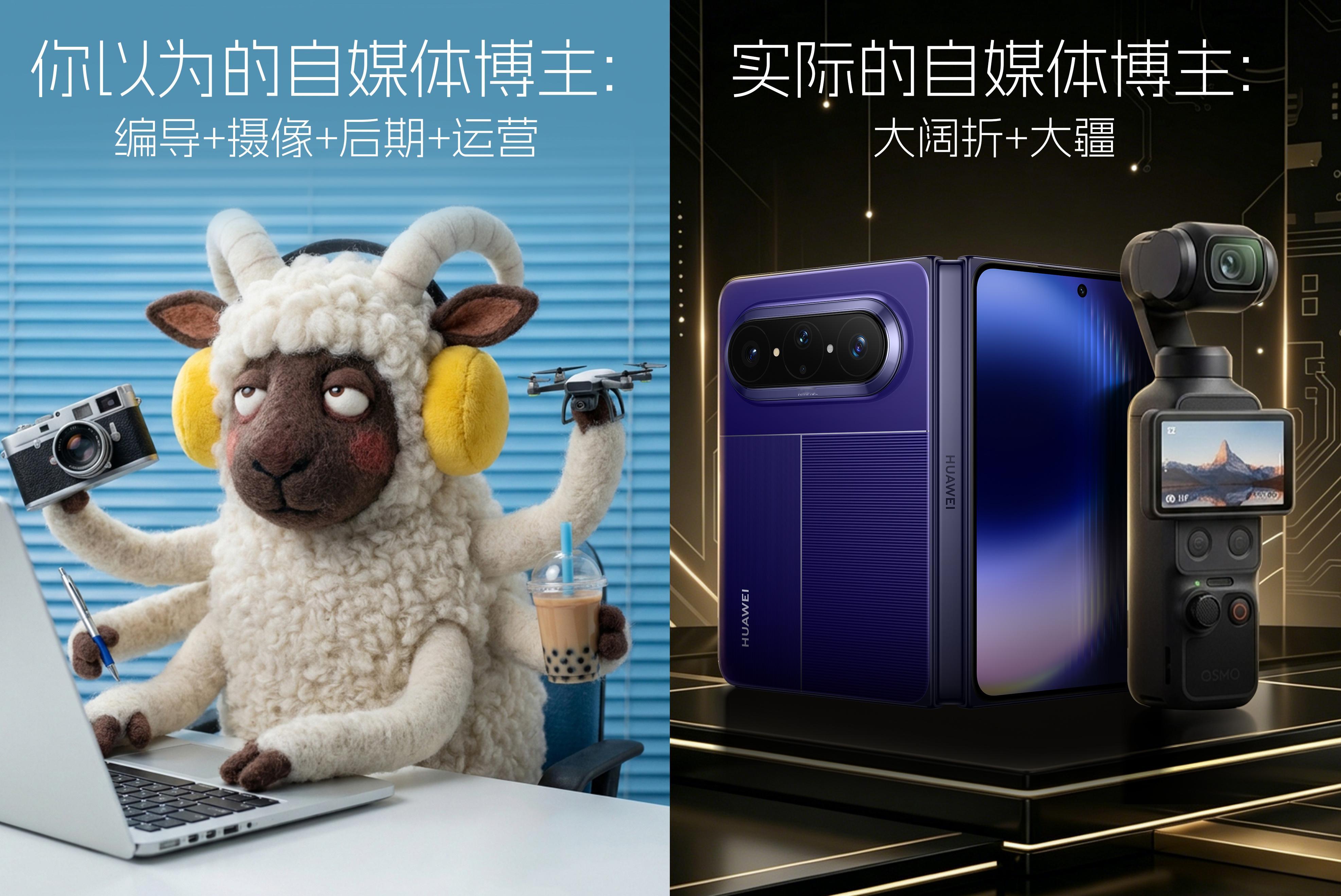 之前预热的铺垫终于落地，华为在Pura X Max上正式把移动编创这件事，又往前