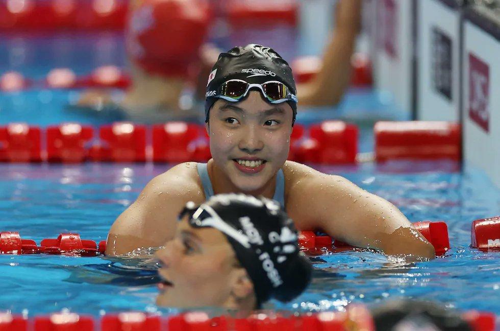 2025世界泳联锦标赛12岁小将于子迪🇨🇳首次参赛成绩汇总4x200米自由泳