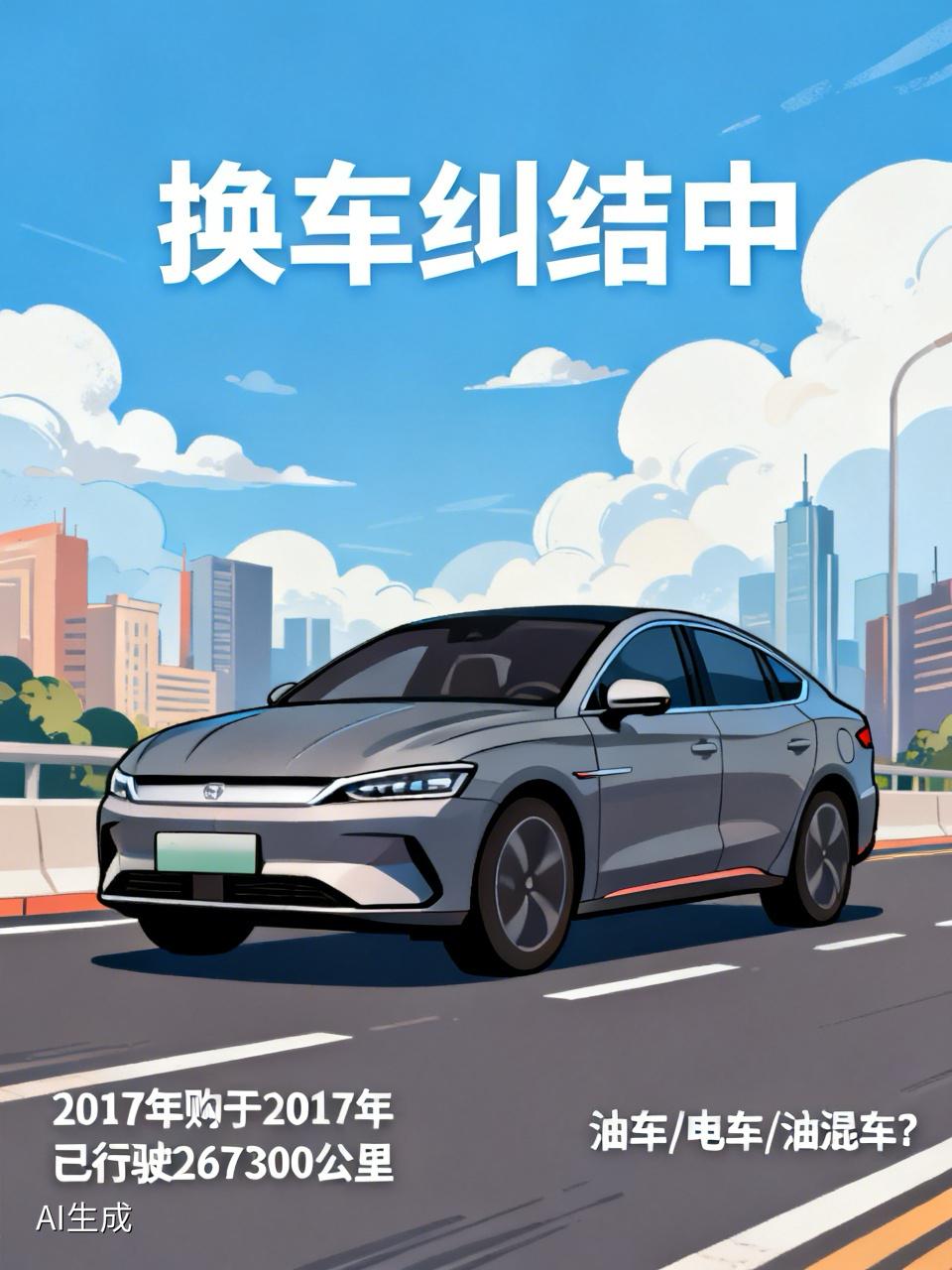 老公的车2017年买的，到今天已行驶267300公里。一直都有换车的想法，却拿不