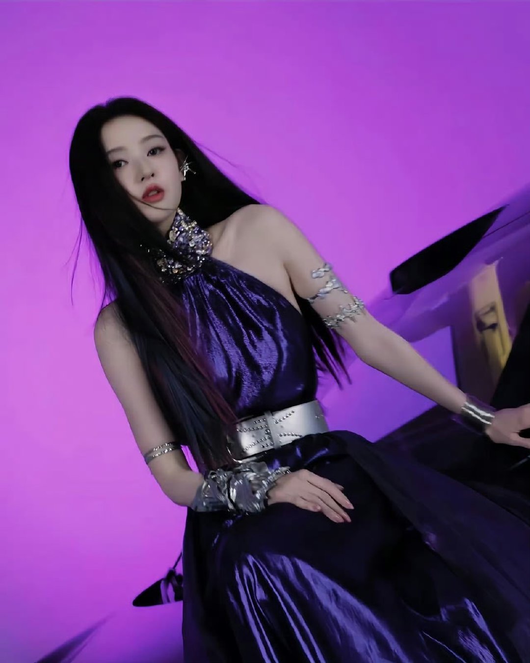 王玉雯紫裙气场王玉雯人生妆造 王玉雯紫裙气场 