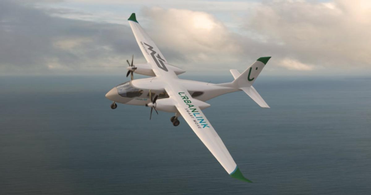 UrbanLink预订20架MD飞机的eViator电动支线飞机 

飞行总动员